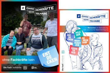Foto zur Kampagne "Ohne Fachkräfte, keine Teilhabe"