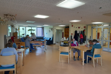 Aufenthaltsraum in der Wohngruppe Köln-Riehl